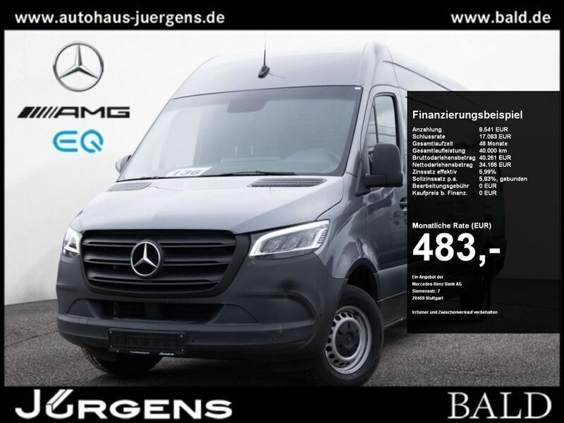Grau Gebraucht 2023 Mercedes Sprinter Van | 42.697 € (Etwas zu teuer) - Bild 1/4