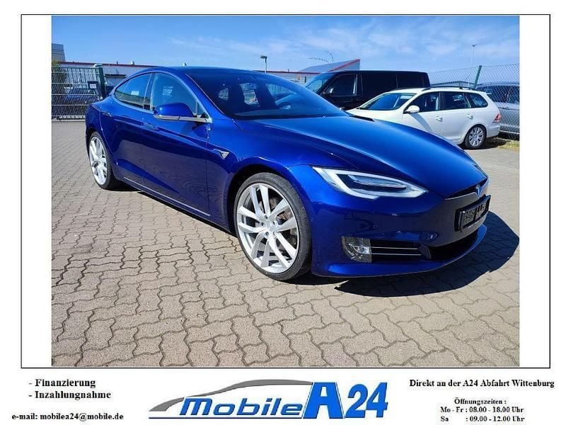 Blau Gebraucht 2017 Tesla Model S Limousine | 33.999 € - Bild 1/4