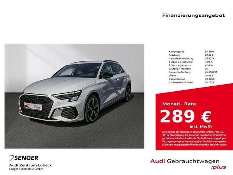 Ibisweiß Gebraucht 2023 Audi A3 e-tron S-Line Kleinwagen | 35.380 € - Bild 1/3