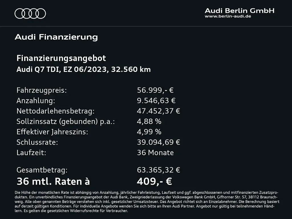 Brugt Audi Q7 Ambiente 231 HK (169 kW) 2023 Grå SUV