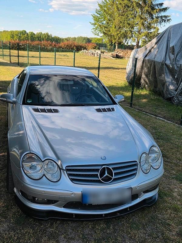 Gebraucht Mercedes SL500 306 PS (225 kW) 2002 Silber Cabrio