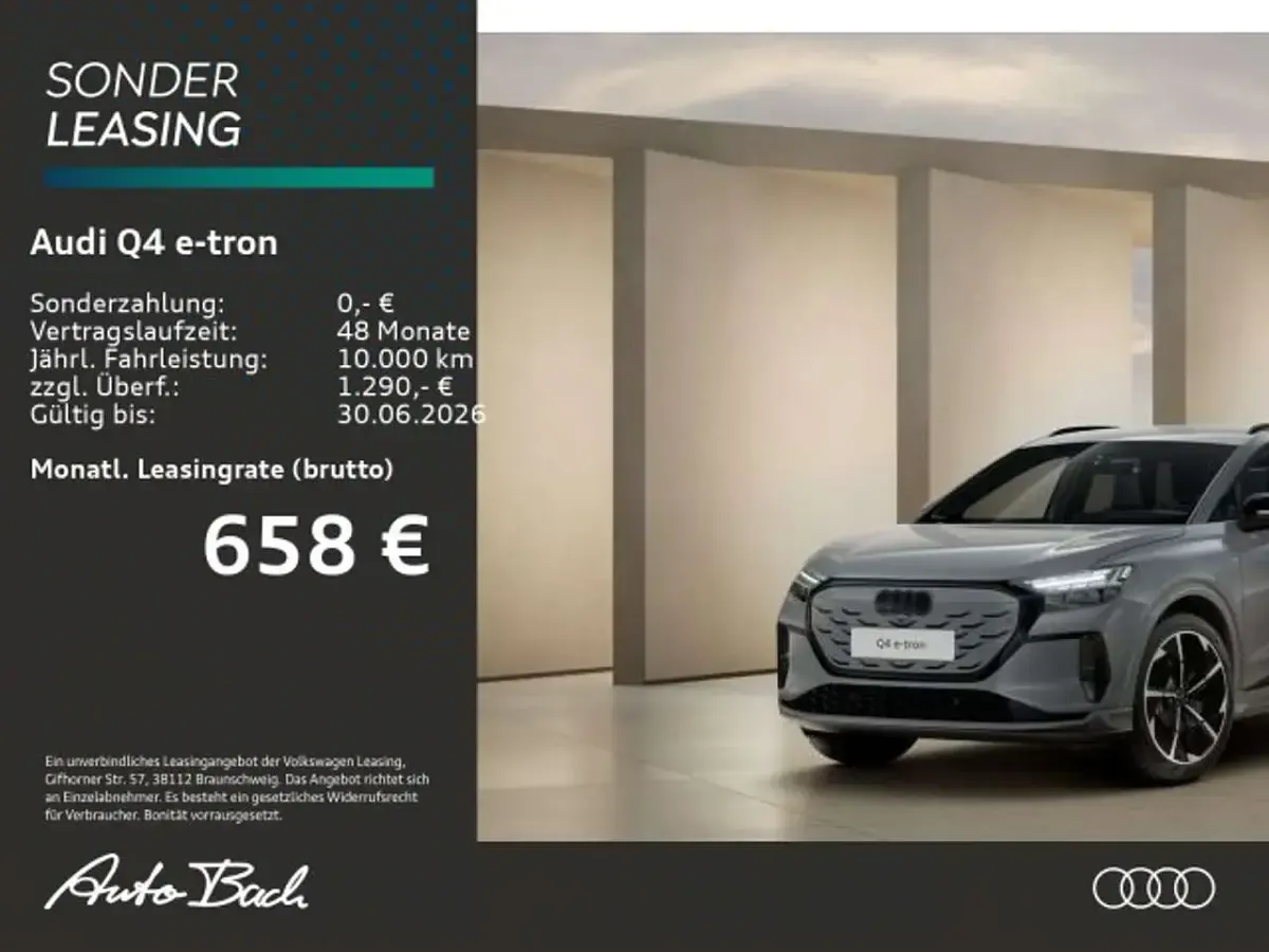 Neu Audi Q4 e-tron S-Line 210 kW (286 PS) 2026 Kieselgrau SUV