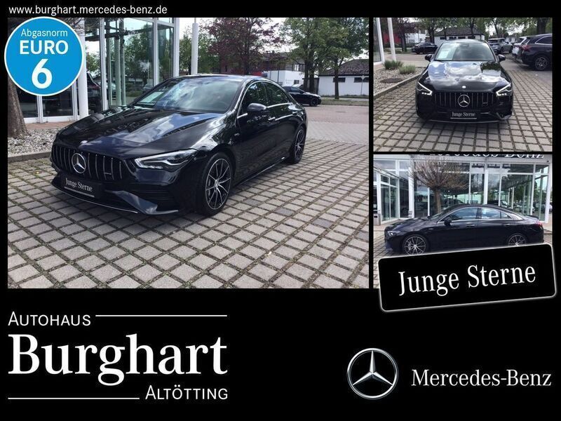 Lack kosmosschwarz Gebraucht 2024 Mercedes CLA35 AMG AMG line Coupé | 43.900 € (Guter Preis) - Bild 1/4