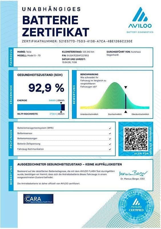 Gebraucht Tesla Model S 386 kW (525 PS) 2018 Blau Kleinwagen