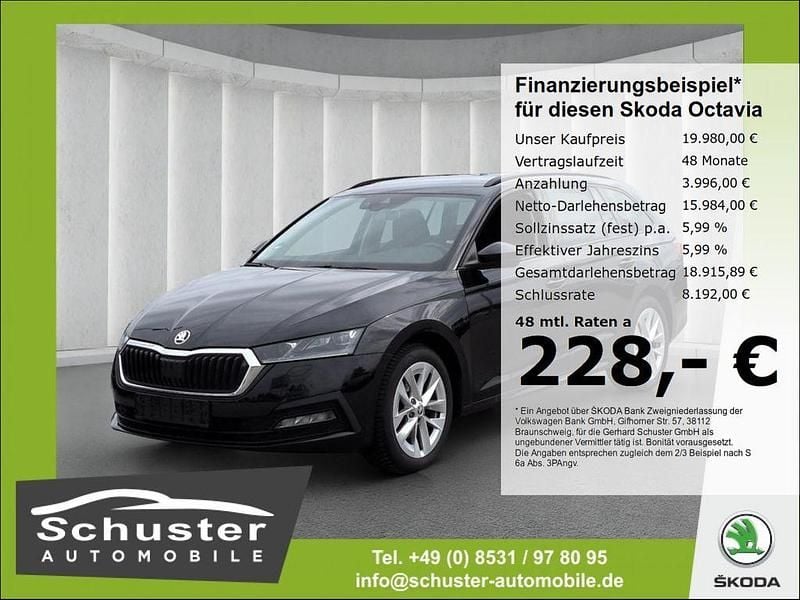 Schwarz Gebraucht 2020 Skoda Octavia Kombi | 19.980 € (Guter Preis) - Bild 1/4