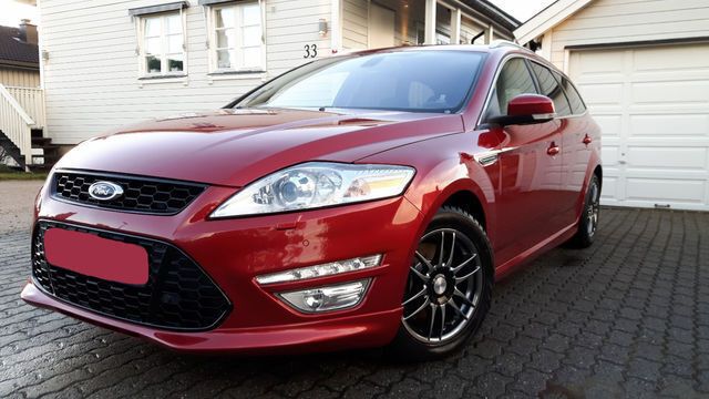 Rot metallic Gebraucht 2012 Ford Mondeo Titanium Kombi | 10.000 € (Teuer) - Bild 1/4
