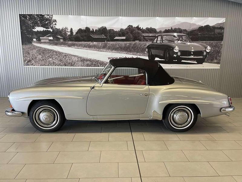 Silbermetallic db 180 Gebraucht 1959 Mercedes 190 Cabrio | 119.000 € - Bild 1/4