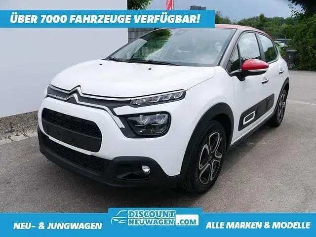 Weiß/ dach adenrot Gebraucht 2022 Citroën C3 PureTech Kleinwagen | 12.900 € (Fairer Preis) - Bild 1/4