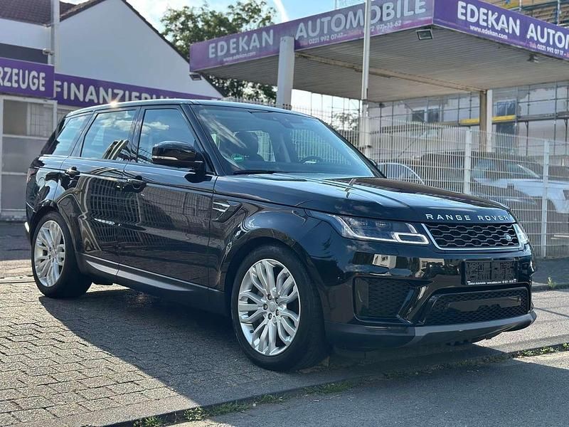 Santorini black Gebraucht 2021 Land Rover Range Rover Sport SUV | 33.900 € (Superpreis) - Bild 1/4