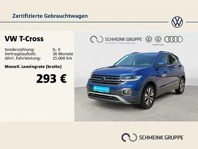 Gebraucht VW T-Cross Move 110 PS (80 kW) 2023 Reef blue metallic SUV