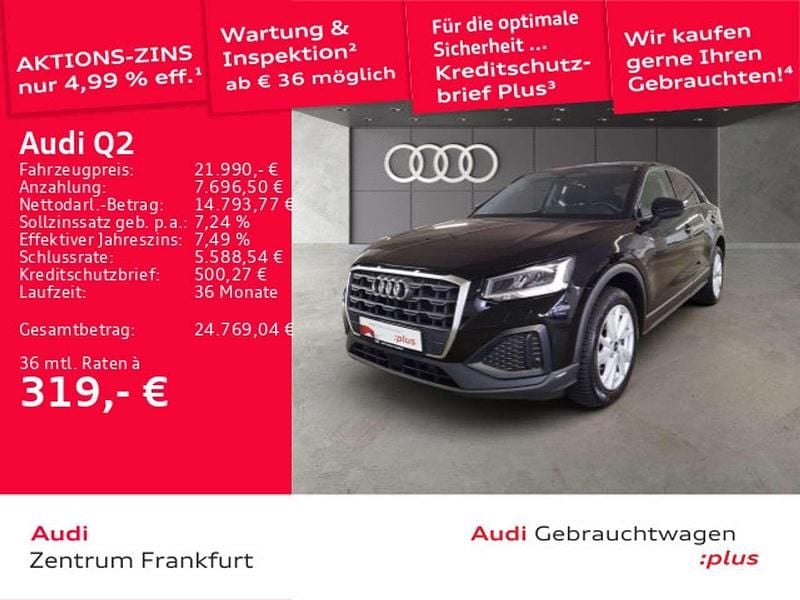 Schwarz Gebraucht 2022 Audi Q2 SUV | 21.990 € (Guter Preis) - Bild 1/3
