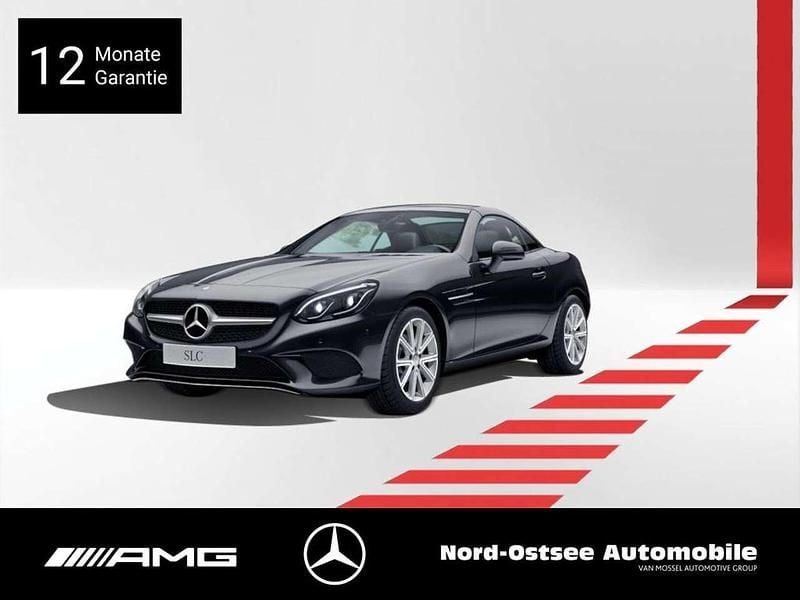 Metalliclack obsidianschwarz Gebraucht 2016 Mercedes SLC180 Cabrio | 20.990 € (Superpreis) - Bild 1/3