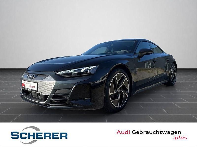 Mythosschwarz metallic (metallic) Gebraucht 2021 Audi e-tron GT quattro Ambiente Limousine | 48.840 € (Superpreis) - Bild 1/4