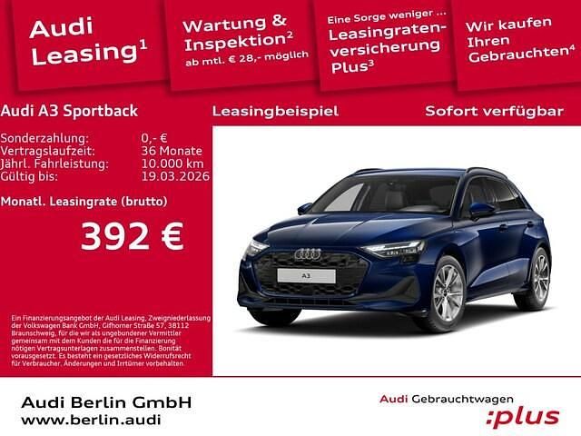 Gebraucht Audi A3 Sportback e-tron Ambiente 204 PS (150 kW) 2025 Navarrablau metallic Kleinwagen