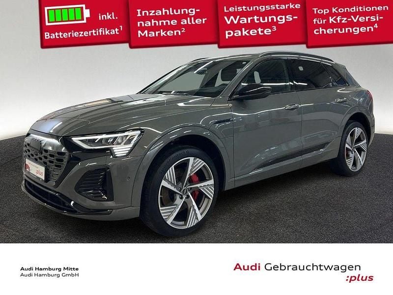 Chronosgrau metallic Gebraucht 2023 Audi Q8 e-tron S-Line SUV | 47.450 € (Superpreis) - Bild 1/3