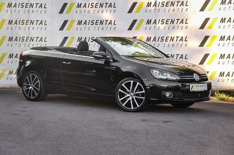 Schwarz Gebraucht 2015 VW Golf Cabriolet LOUNGE Cabrio | 12.999 € (Fairer Preis) - Bild 1/4