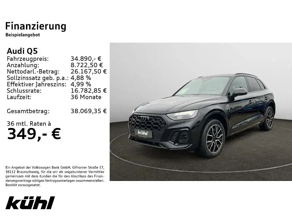 Gebraucht Audi Q5 S-Line 204 PS (150 kW) 2023 Mythosschwarz metallic SUV