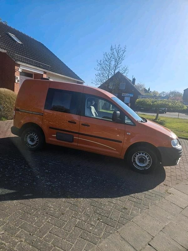 Second-hand VW Caddy 109 CP (80 kW) 2007 Portocaliu Monovolum