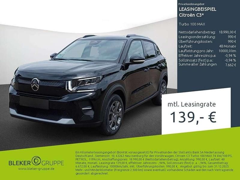 Lackierung schwarz perla nera/typ aussenverkleidung metalliclackierung Gebraucht 2025 Citroën C3 Limousine | 17.740 € (Etwas zu teuer) - Bild 1/3