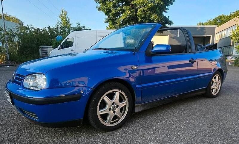 Blau Gebraucht 1998 VW Golf Cabriolet Cabrio | 1.450 € (Superpreis) - Bild 1/4