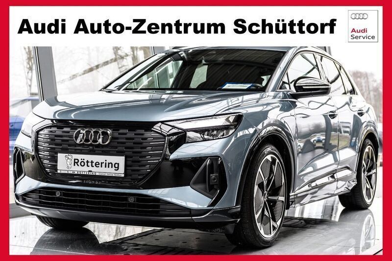 Blau Gebraucht 2022 Audi Q4 e-tron S-Line SUV | 40.100 € (Fairer Preis) - Bild 1/4