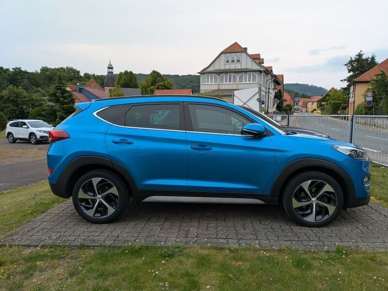 Gebraucht Hyundai Tucson Style 177 PS (130 kW) 2017 Blau SUV