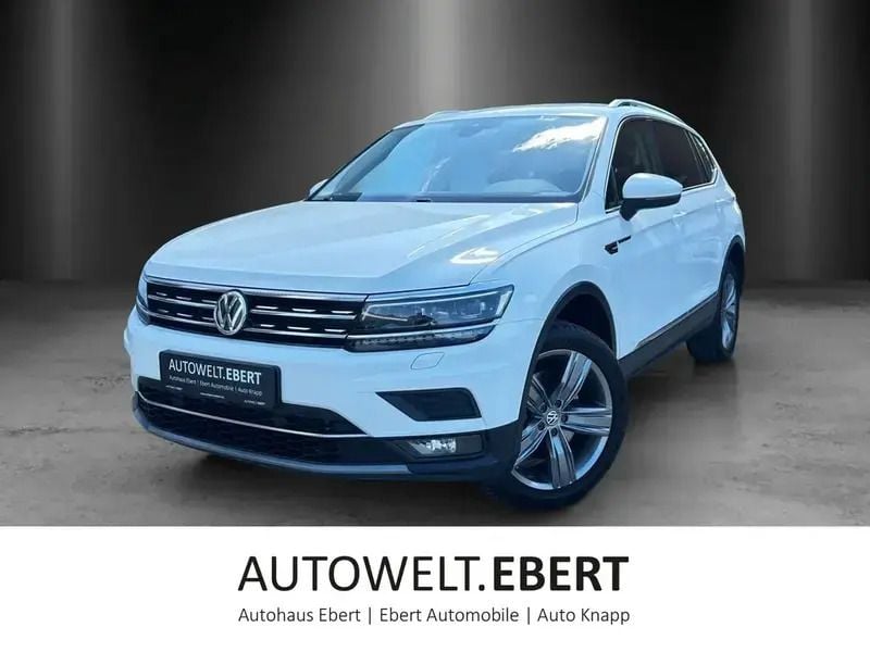 Pure white Gebraucht 2018 VW Tiguan Allspace Highline SUV | 27.890 € (Superpreis) - Bild 1/4