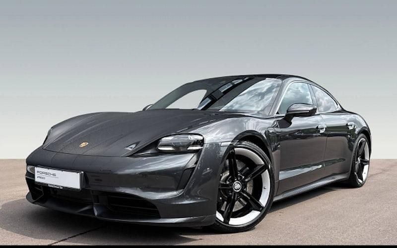 Vulkangraumetallic Gebraucht 2021 Porsche Taycan Turbo Limousine | 79.500 € (Superpreis) - Bild 1/4