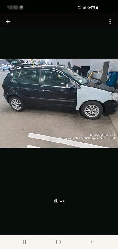 Gebraucht VW Polo 75 PS (55 kW) 2008 Schwarz Kleinwagen