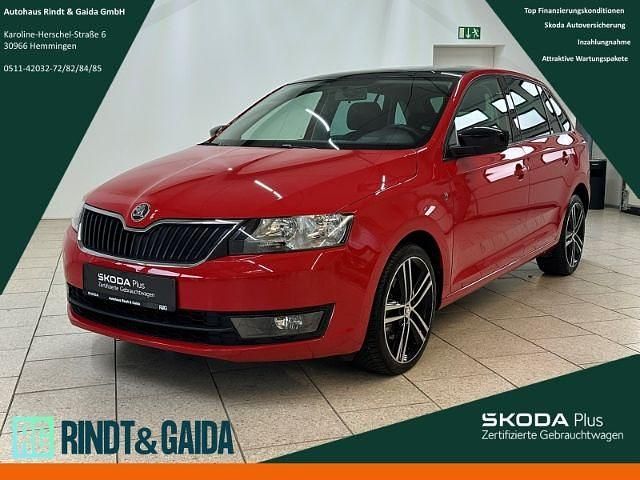Rot Gebraucht 2014 Skoda Rapid Ambition Limousine | 13.799 € (Teuer) - Bild 1/4