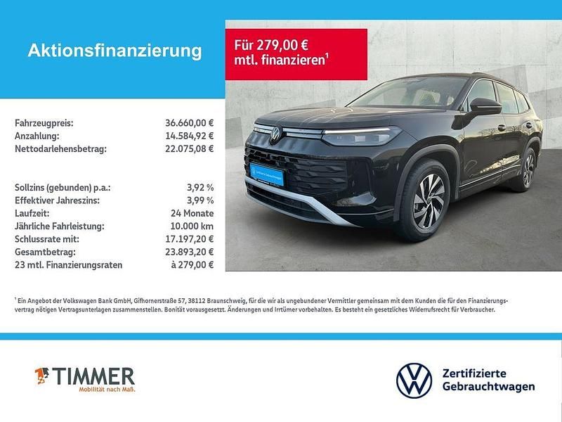 Gebraucht VW Tayron Life 150 PS (110 kW) 2025 Grenadillschwarz metallic SUV