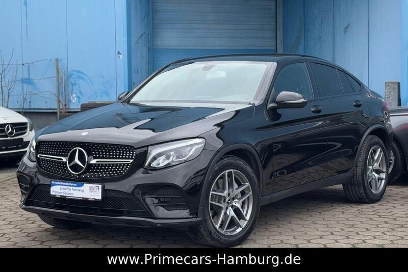 Schwarz Gebraucht 2017 Mercedes GLC220 AMG line Coupé | 31.390 € (Fairer Preis) - Bild 1/4