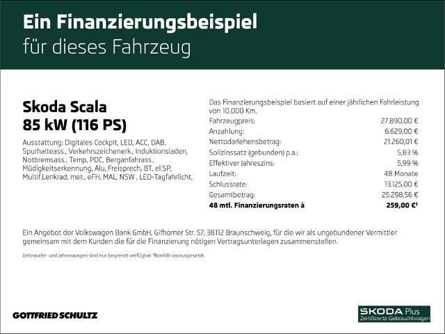 Silber Gebraucht 2025 Skoda Scala Clever Kleinwagen | 28.140 € (Teuer) - Bild 1/1