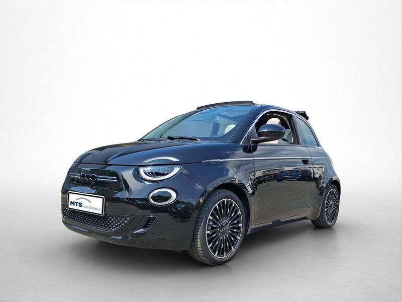 Onyx schwarz Gebraucht 2023 Fiat 500e Cabrio | 29.490 € (Teuer) - Bild 1/4