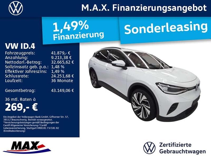 Gletscherweiß metallic Gebraucht 2025 VW ID.4 Pro SUV | 41.879 € (Guter Preis) - Bild 1/3