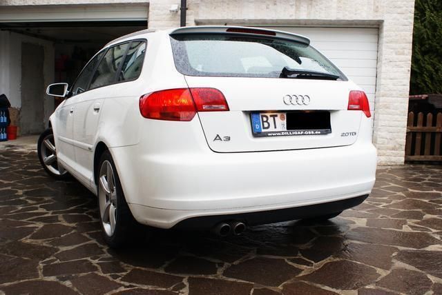 Gebraucht Audi A3 Sportback S-Line 231 PS (169 kW) 2008 Weiß metallic Kleinwagen