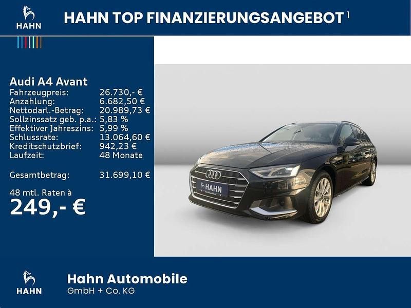 Gebraucht Audi A4 Advanced 163 PS (119 kW) 2022 Brillantschwarz Kombi
