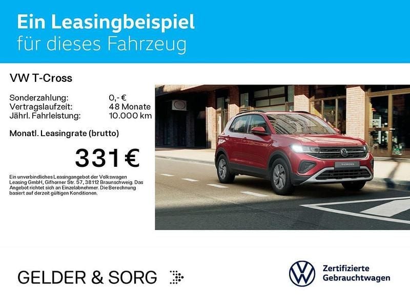 Gebraucht VW T-Cross Life 150 PS (110 kW) 2024 Rot SUV