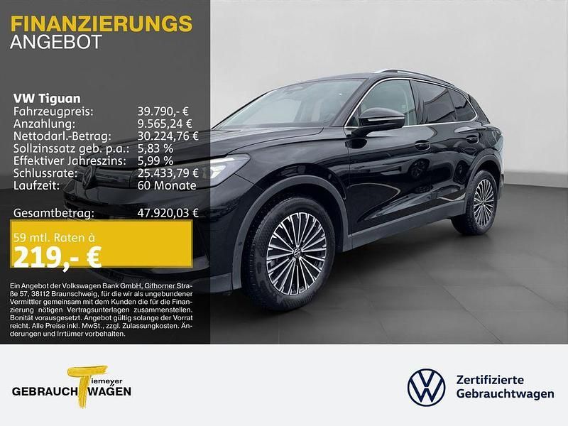 Gebraucht VW Tiguan Elegance 150 PS (110 kW) 2025 Schwarz SUV