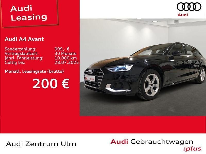 Mythosschwarz metallic Gebraucht 2024 Audi A4 Advanced Plus Kombi | 37.480 € (Teuer) - Bild 1/2