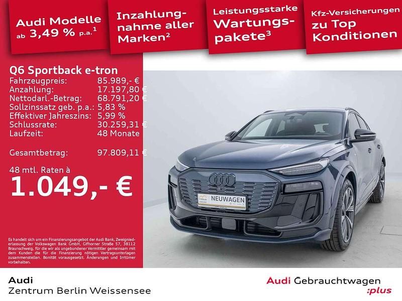 Gebraucht Audi Q6 e-tron S-Line 284 kW (387 PS) 2025 Plasmablau metallic SUV