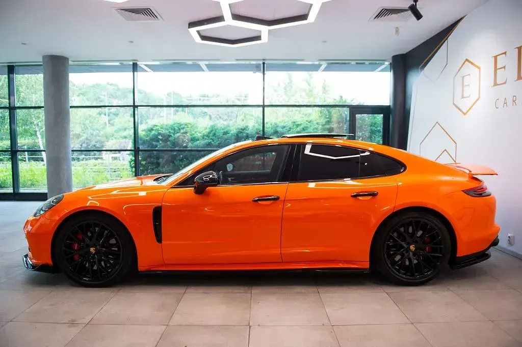 Gebraucht Porsche Panamera Turbo 551 PS (405 kW) 2019 Orange Kleinwagen