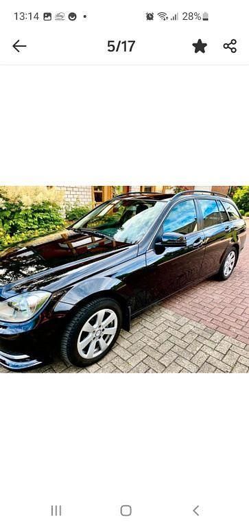 Schwarz Gebraucht 2012 Mercedes C180 Elegance Kombi | 9.000 € (Fairer Preis) - Bild 1/4