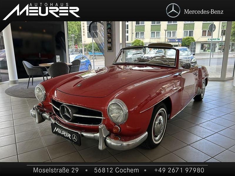 Hell rot Gebraucht 1961 Mercedes 190 Cabrio | 99.950 € - Bild 1/4