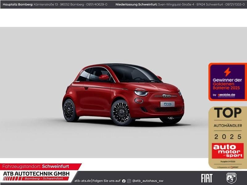 Rot Neu 2025 Fiat 500e La Prima Cabrio | 31.890 € (Superpreis) - Bild 1/4