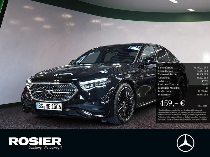 Schwarz Gebraucht 2025 Mercedes E220 AMG line Limousine | 64.890 € - Bild 1/3