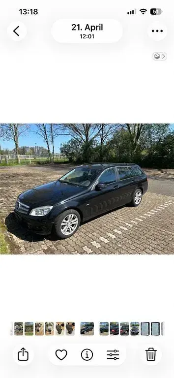 Gebraucht Mercedes C180 156 PS (114 kW) 2009 Schwarz Limousine
