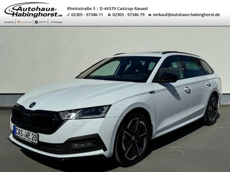 Weiss Gebraucht 2024 Skoda Octavia SportLine Kombi | 34.990 € (Teuer) - Bild 1/4