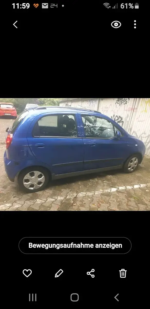 Gebraucht Chevrolet Matiz 67 PS (49 kW) 2009 Blau Kleinwagen