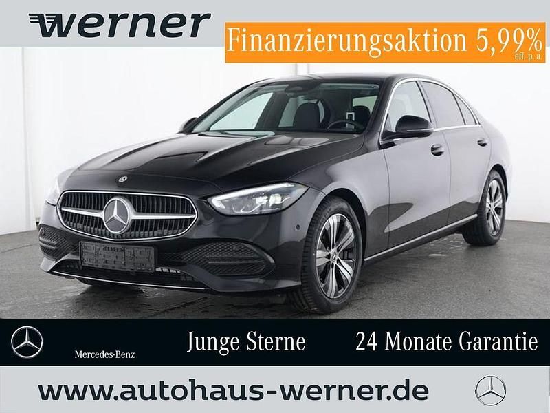 Lack obsidianschwarz Gebraucht 2025 Mercedes C180 Advanced Limousine | 37.773 € (Guter Preis) - Bild 1/4